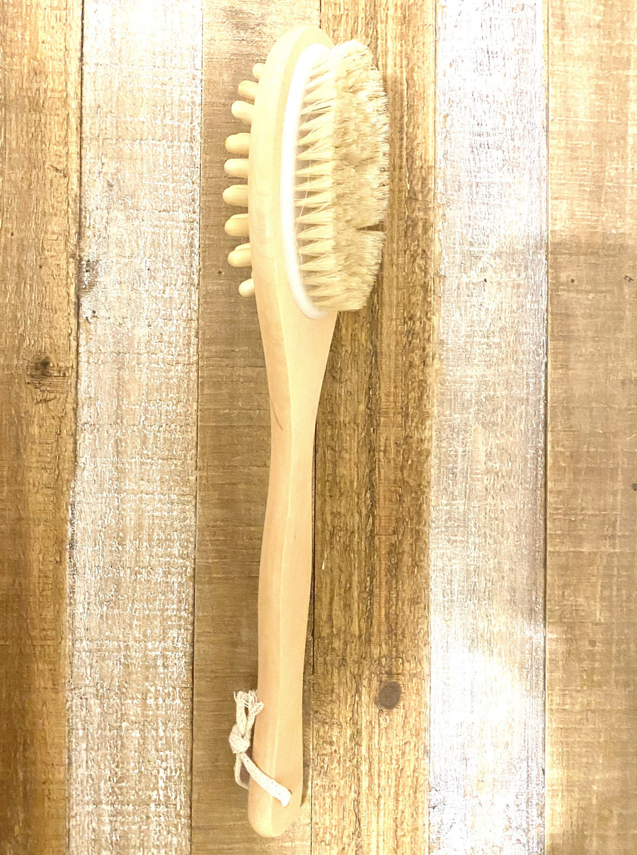 Natural Wood Body Brush